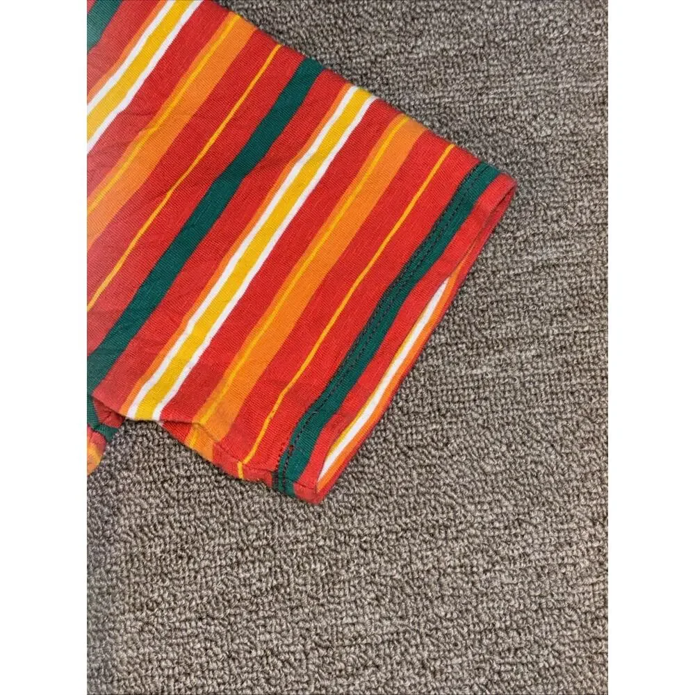 Guess Jeans Los Angeles Embroidered Striped Mens Shirt Size XS - Picture 3 of 6